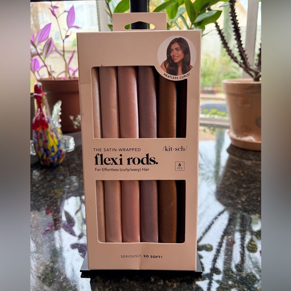 Kitsch Satin Flexi Rods in Pink and Brown